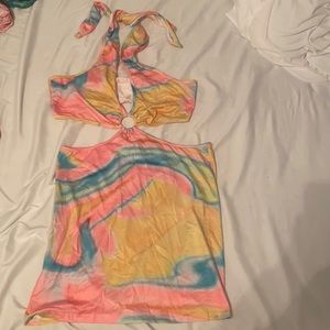 Halter Opened Back Dress